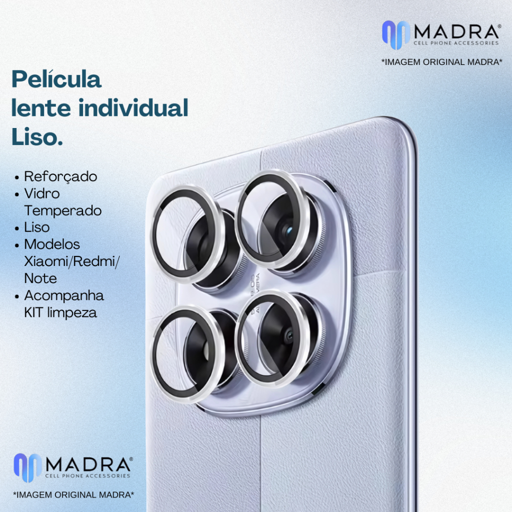 Kit Camera Liso REDMI 14C/13C/RM 13/ NOTE 12/13/13 PRO/13 PRO PLUS/14 PRO 4G 5G/ POCO X5 PRO/X6 PRO/X7/X7 PRO