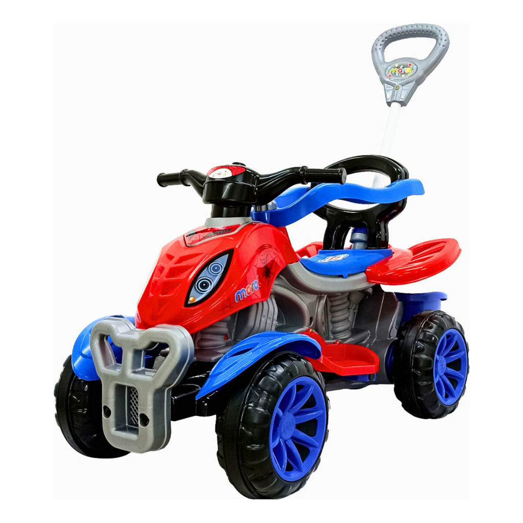 Carrinho De Passeio Infantil Quadriciclo Spider Maral Cor Azul Vermelho Dia Das Crianças Presente