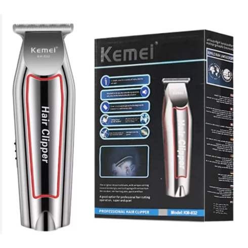 Maquina Acabamento Kemei Km-032 Cor Prateado 110V/220V Aparador de pelos Máquina de Acabamento KM032