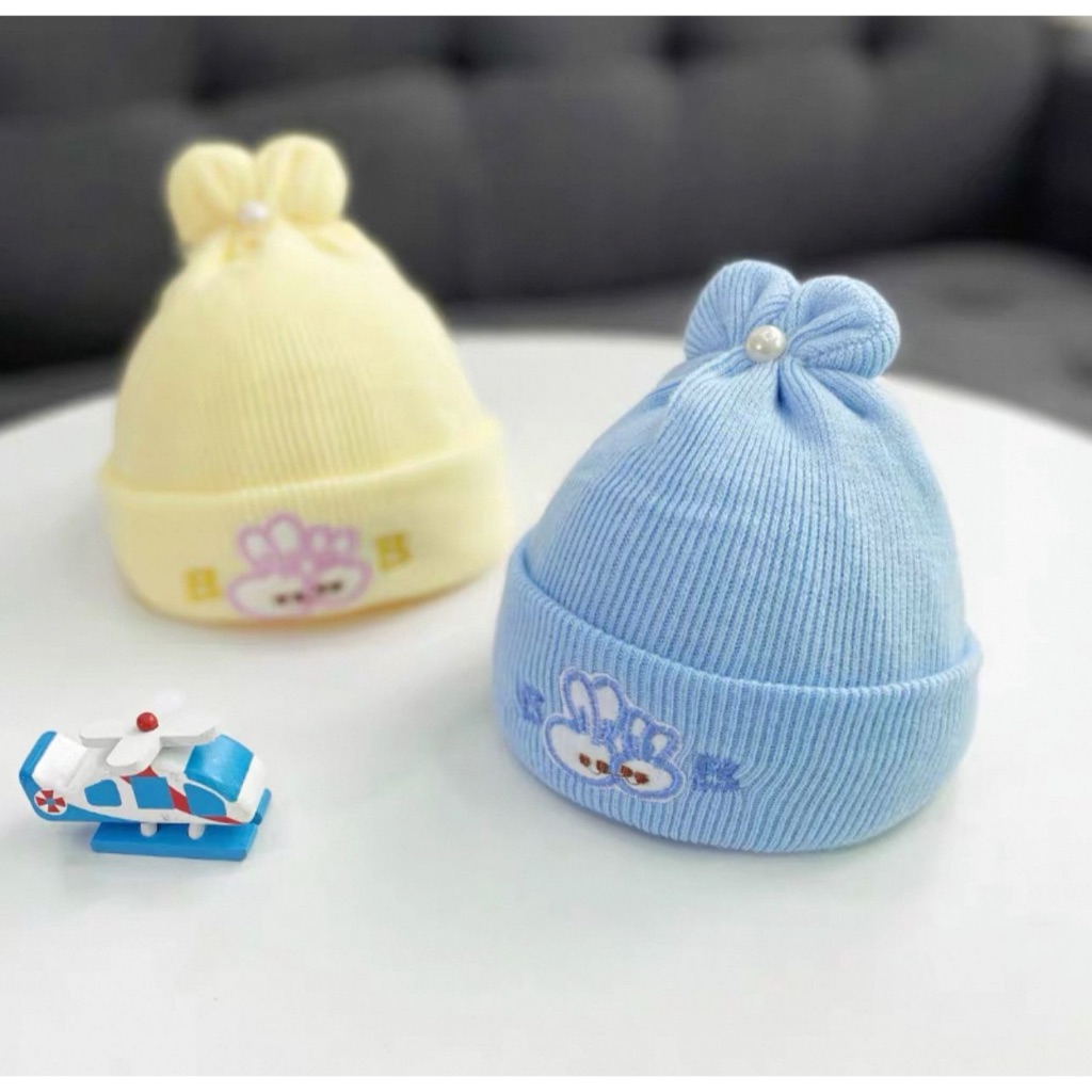 Touca Infantil Para Bebê de 0 Meses á 1 Ano Para Meninos e Meninas Recém Nascido Forrada Quentinha Para Inverno