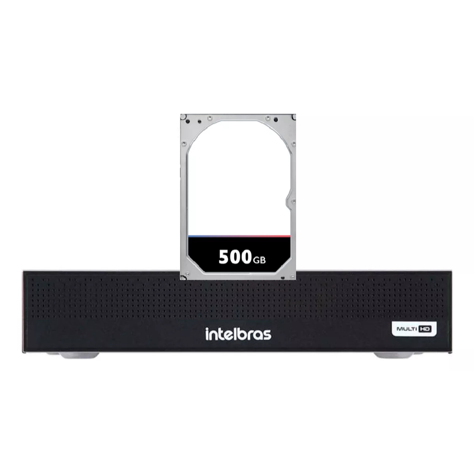 Dvr gravador INTELBRAS 8 canais Full hd + hd 1TB