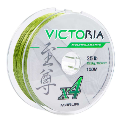 Linha Maruri Multifilamento Victoria X4 - 100m Verde - Vários Tamanhos