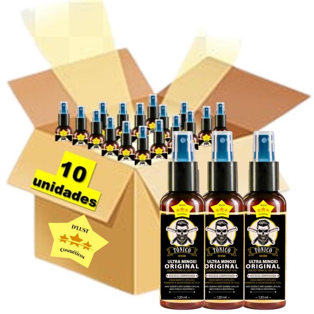 Kit 10 Tônico Ultra, Cabelo Barba e Bigode 120ml