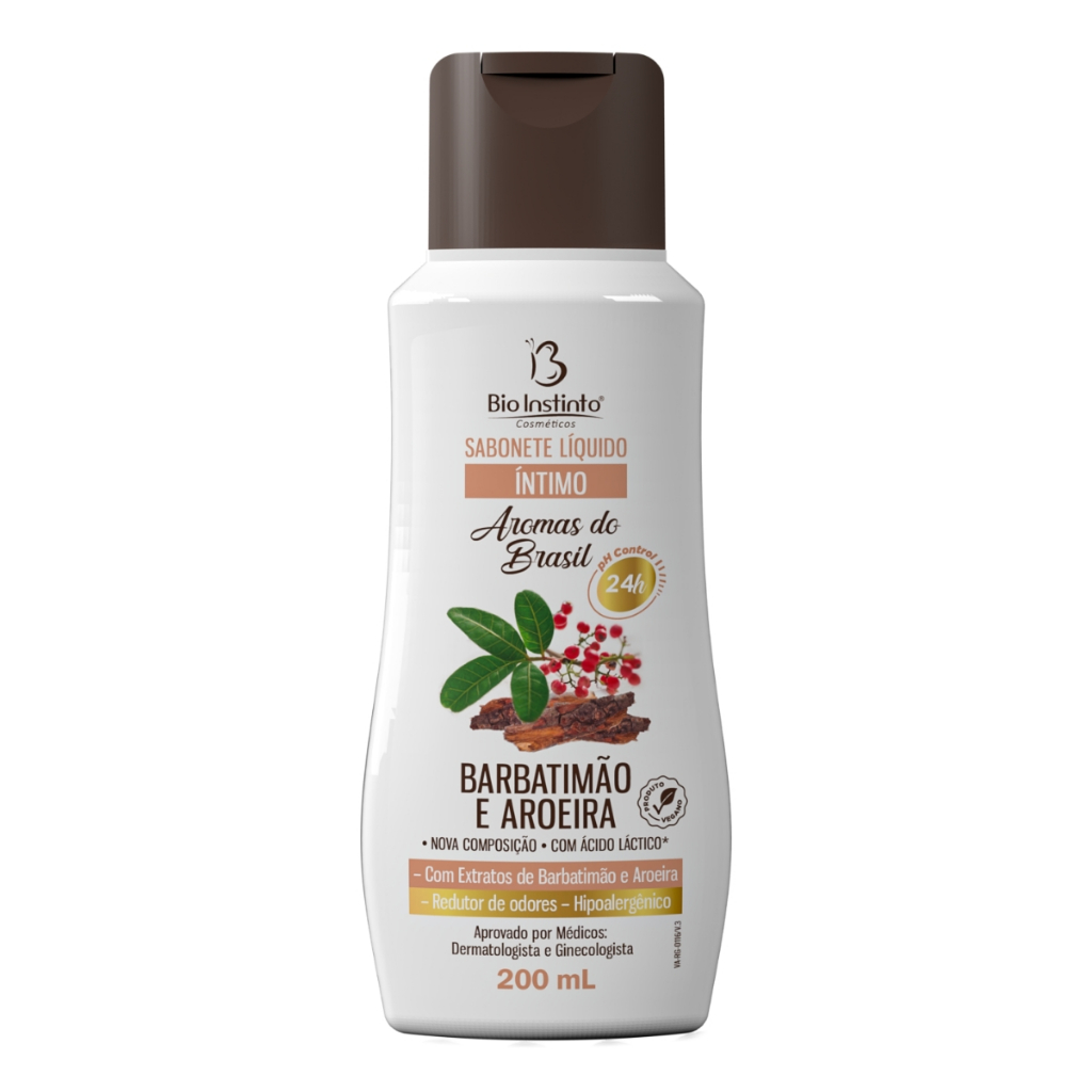 Sabonete Íntimo Barbatimão e Aroeira 200ml Bio Instinto