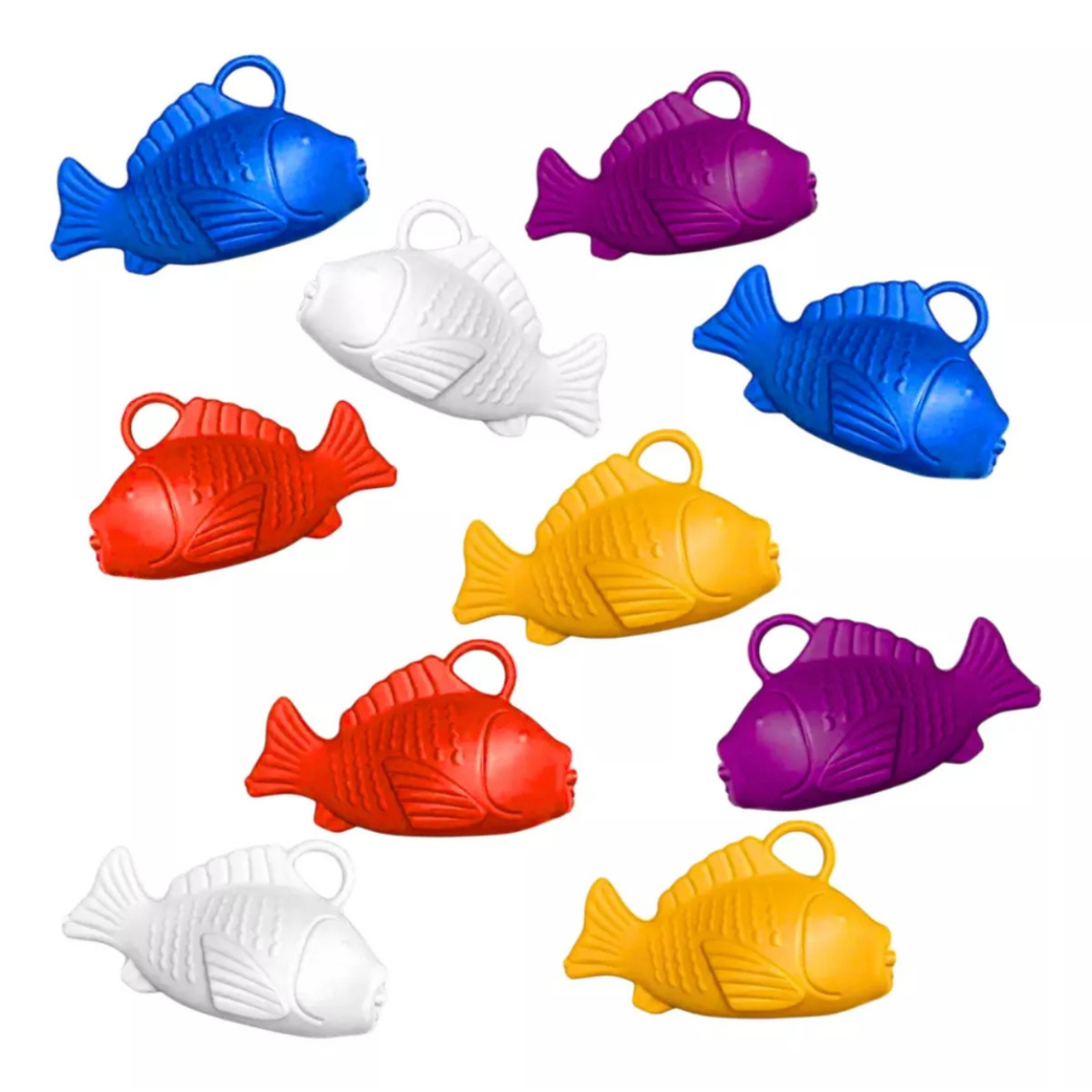 Peixinhos Coloridos Kit 50 a 200 Pescaria Infantil Festa Junina Brinquedo