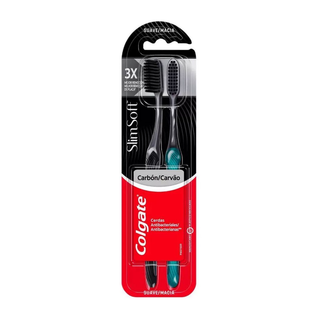 Escova Dental Colgate Slim Soft Black Macia