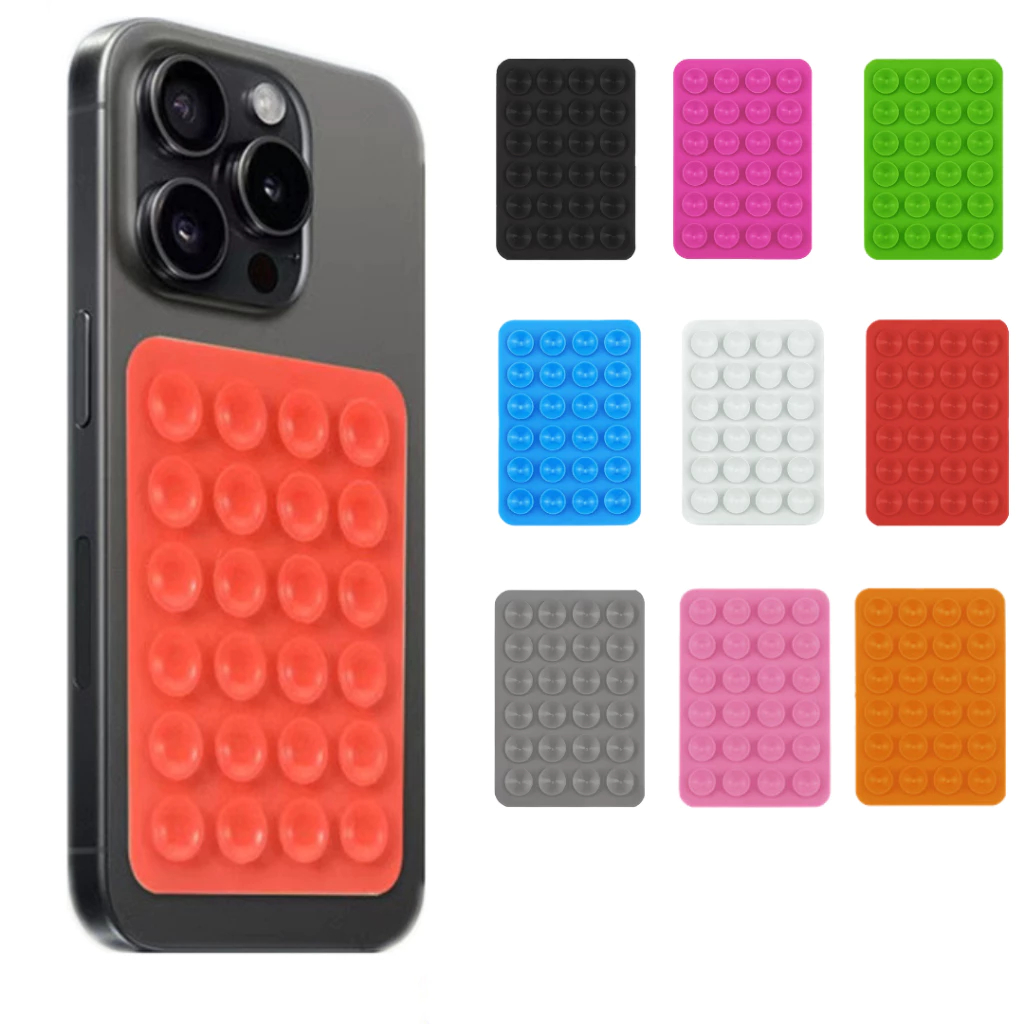 Kit 3/6/10 Suporte De Silicone Com Ventosa Para Capinha Celular e Para Uso Diário Varias Cores