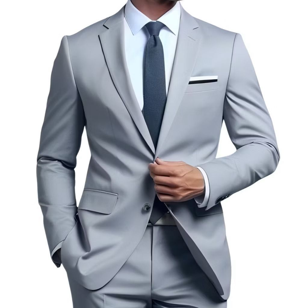 Terno Cinza Claro, Bege, Preto,Marinho,Marsala, Oxford Masculino Slim Executivo De Luxo (blazer + Calça)+DiretoDaFabrica