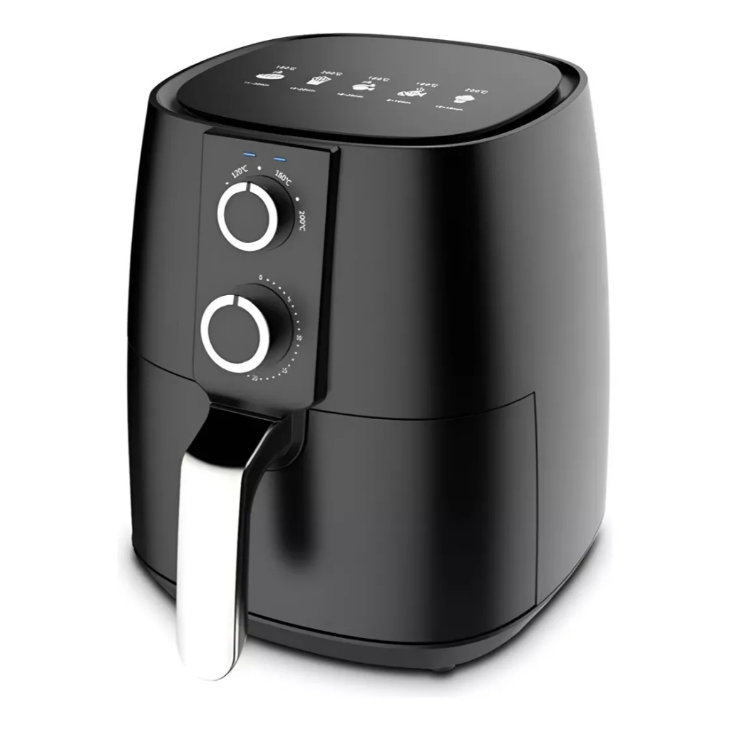 Fritadeira Airfryer Elétrica Com Timer 4,5L Preto 127V ou 220V