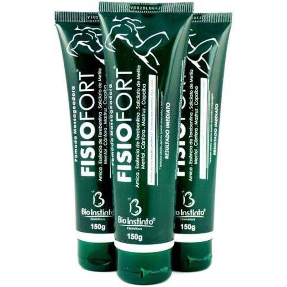 Pomada Fisiofort 150g Bio Instinto -  Kit 3 unidades