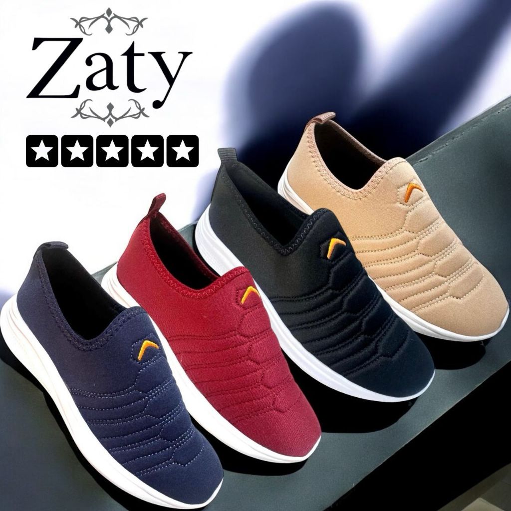 Tênis Feminino Calce Fácil Slip On Flexível Ortopédico Caminhada Antiderrapante Unissex
