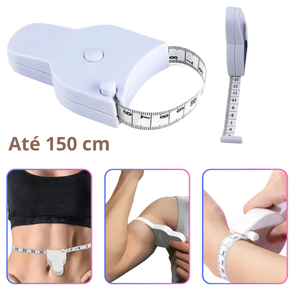 Fita Métrica Medição Medida Corporal Antropométrica Cálculo Imc Trena Corpo 150 cm
