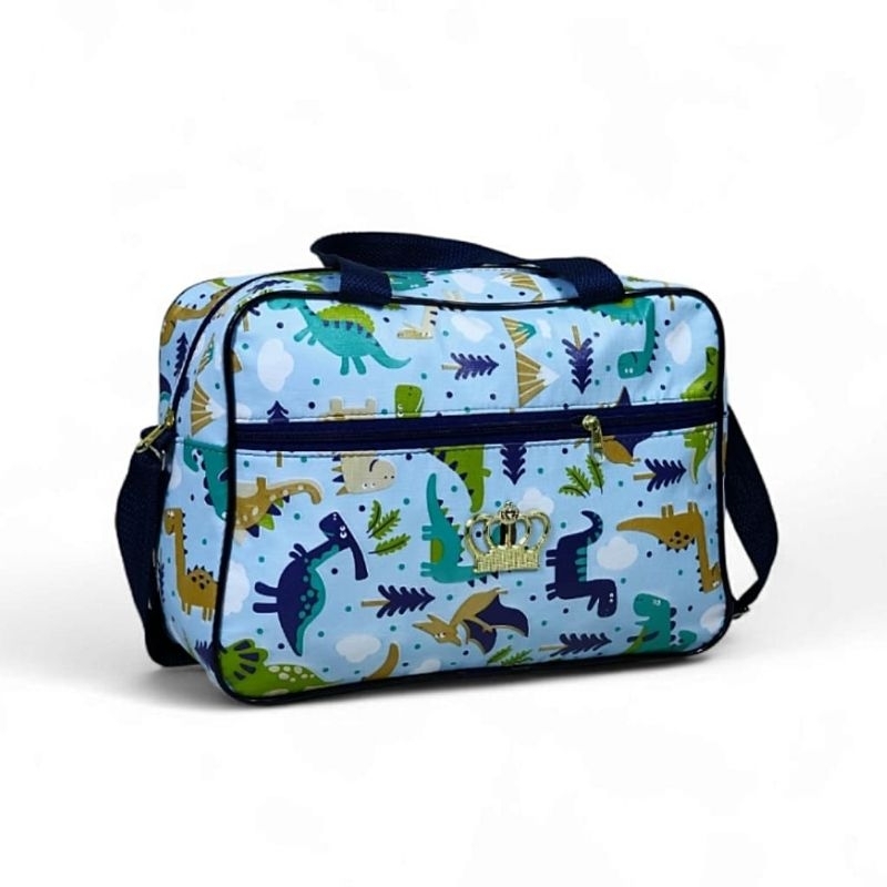 Bolsa Mala Maternidade Dinossauro Menino de Mamãe Bebê