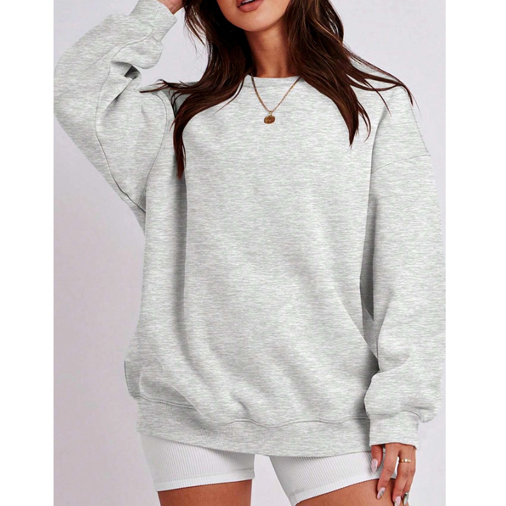 Moletom Blusa Gola Careca Sem Bolso e Sem Touca Lisa Feminina