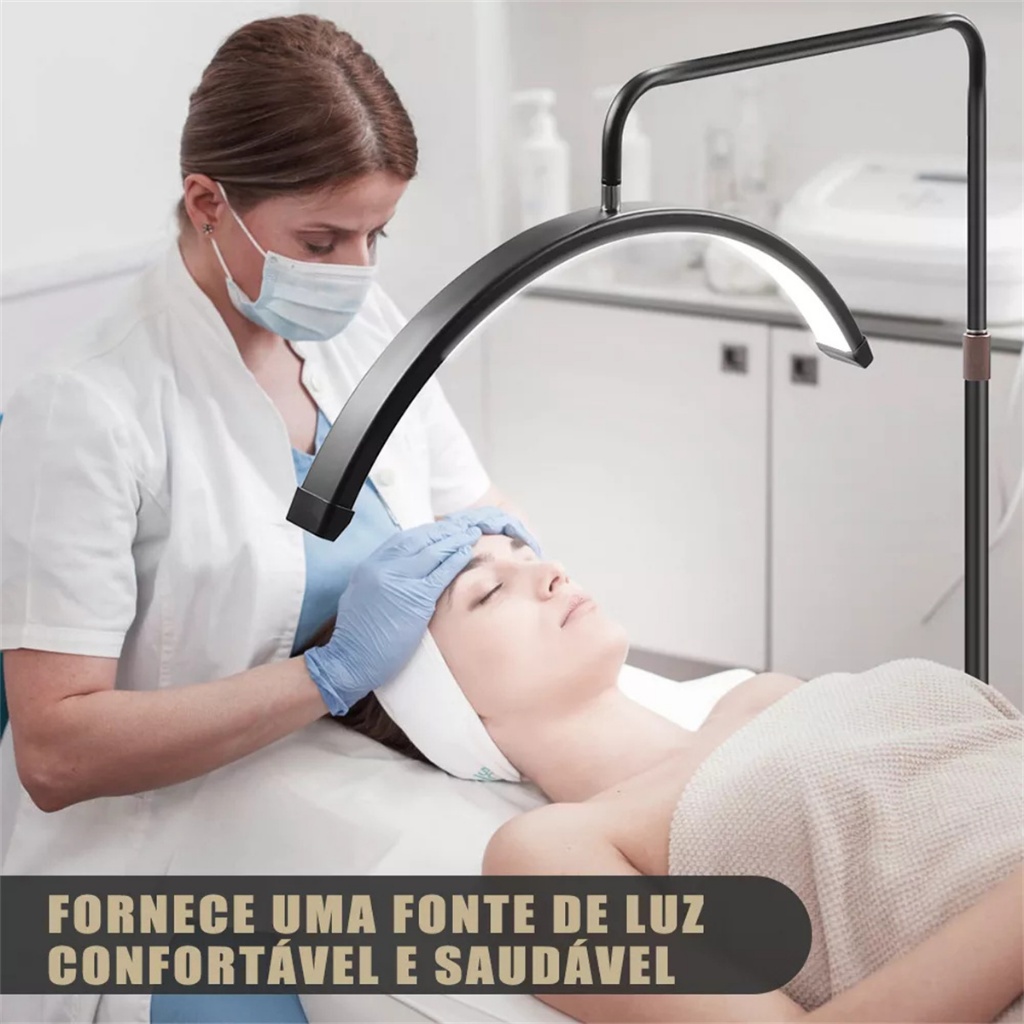 Luminaria Meia Lua Estetica Spa Arco 3 Tons Com controle Remoto Ajustável Salão Beleza Limpeza De Pele