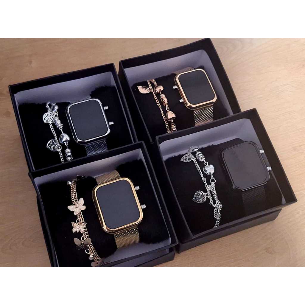 Kit Relógio Digital de Led e Pulseira