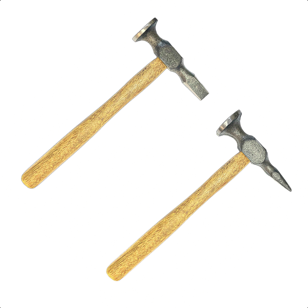 Kit Martelo Profissional Pena Reta E Atravessada Funilaria