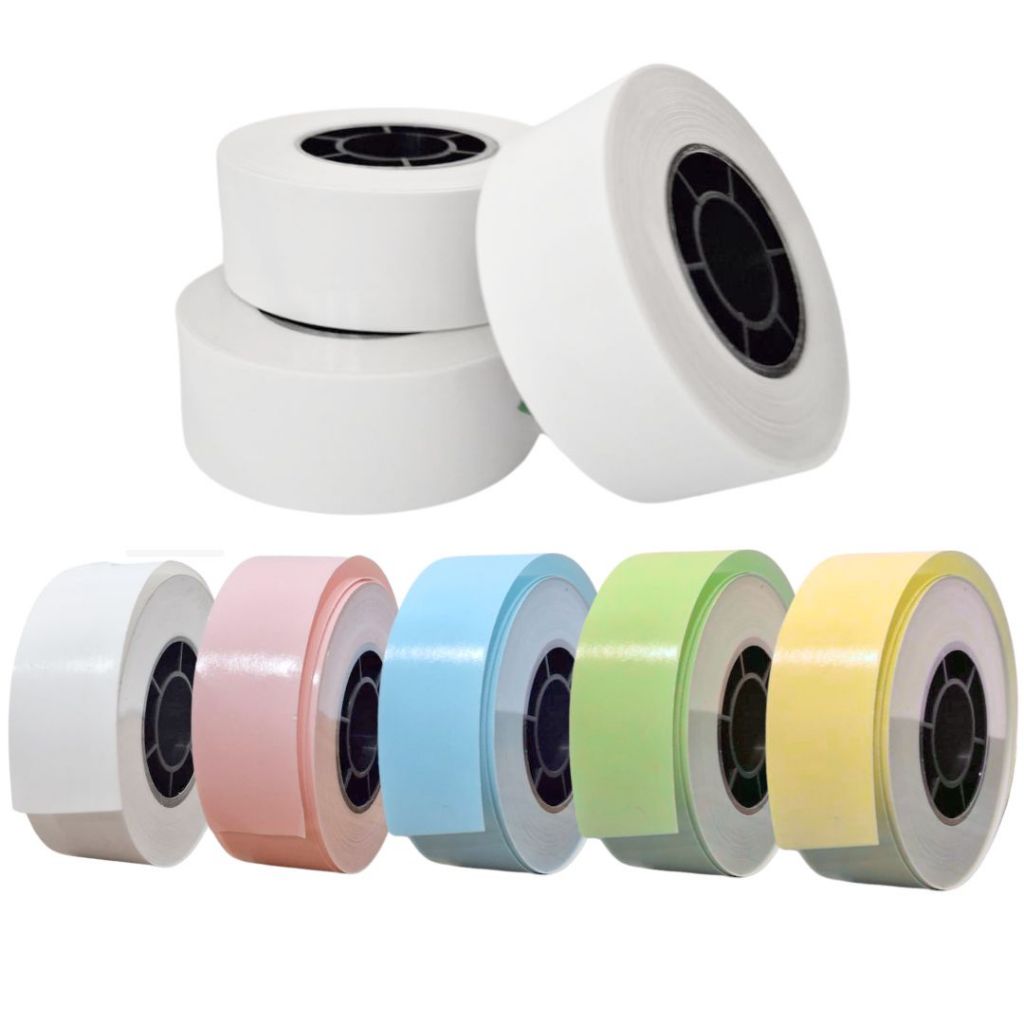 3 Etiqueta Adesiva Térmica Branca Colorida Contínua / Segmentada Impermeável HP2/HP3/HP4