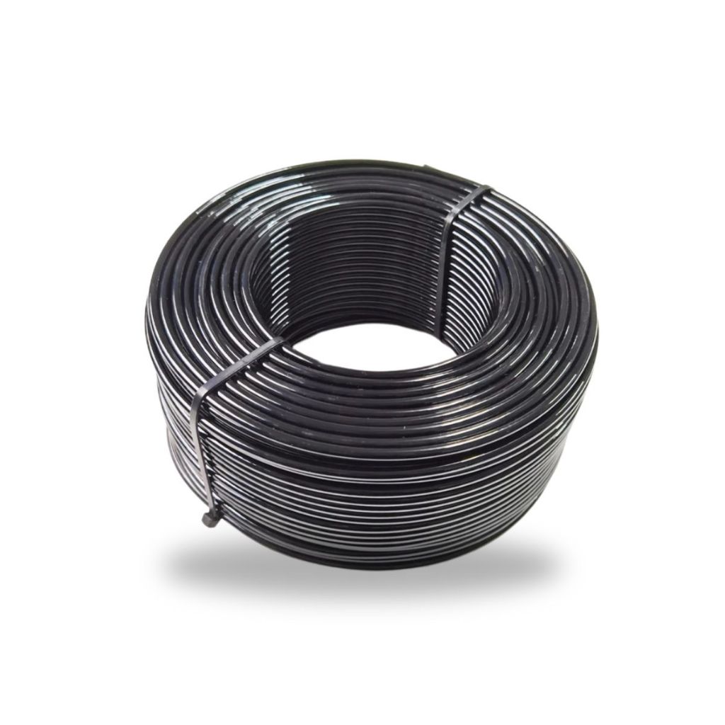 10 Metros Cabo De Aço 1/8 6x7 4,8mm Af Revestido Pvc Preto Academia Aparelho Estação Musculação