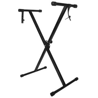 Suporte para Teclado Musical Lorben Dobrável com 7 Alturas Cintas Segurança até 61 Teclas Até 20kg