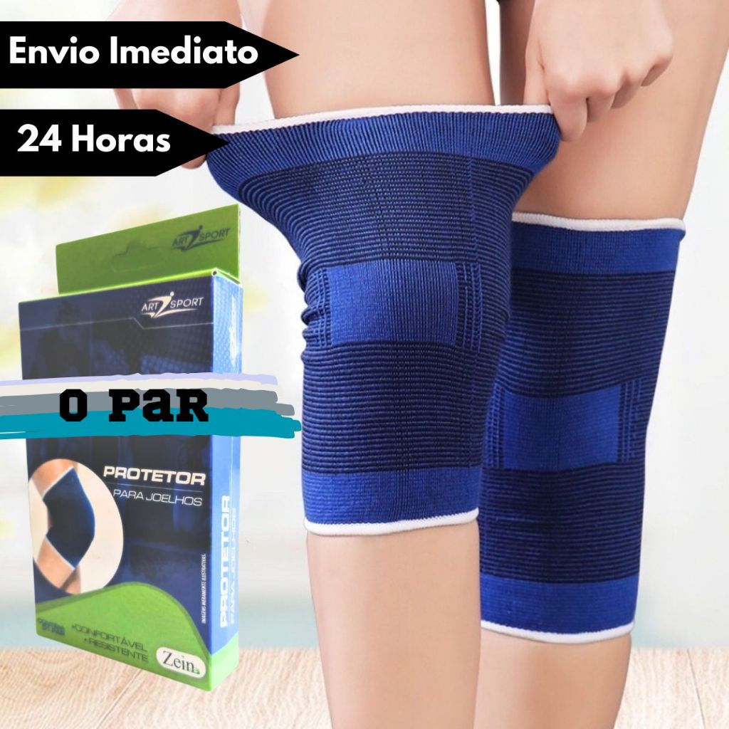 Kit 2 Joelheira de Compressão Ortopética Tamanho Único  Alívio Joelho Prevenção Esporte