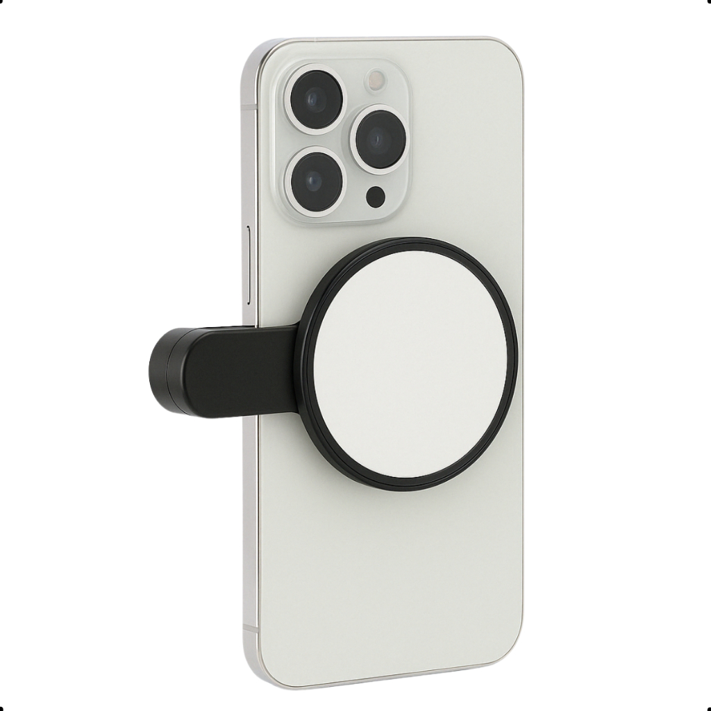 Espelho Selfie Para Foto Camera Traseira Celular Clipe Blog Vlog Smartphone Iphone Android Xiaomi