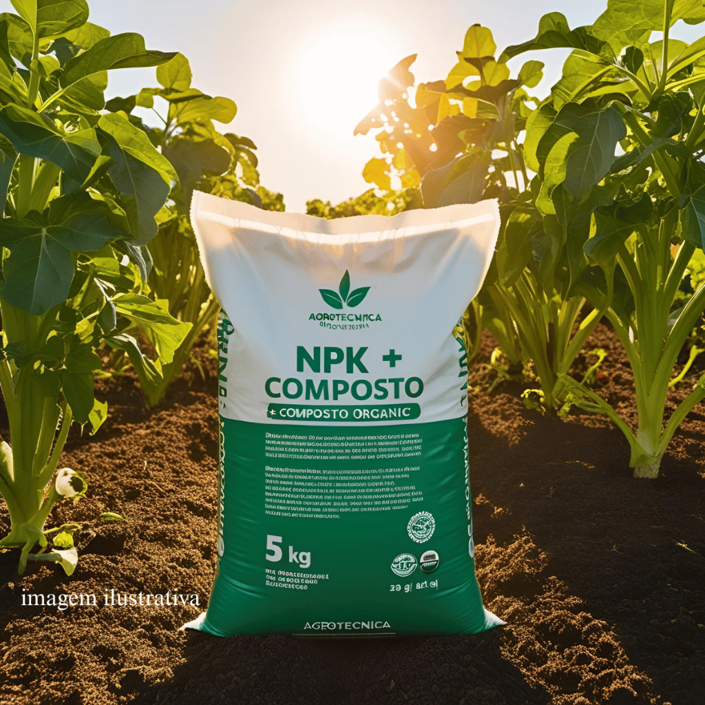 Adubo Composto Orgânico  NPK com 2 e 5kg |  para Plantas, Flores, Horta e Frutíferas