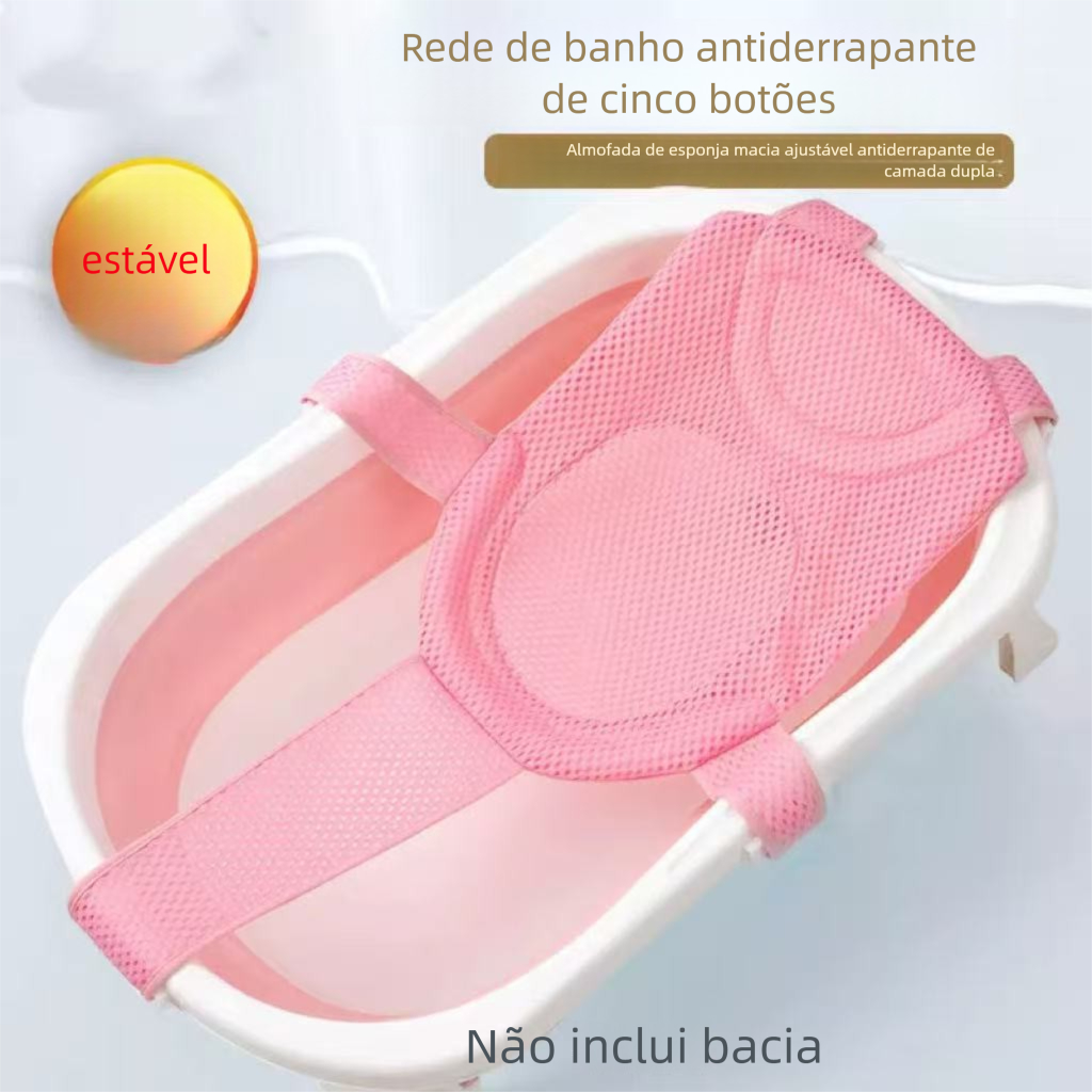 Rede De Proteção Para Banheira Bebê Redutora Suporte para Banho--3807/3808