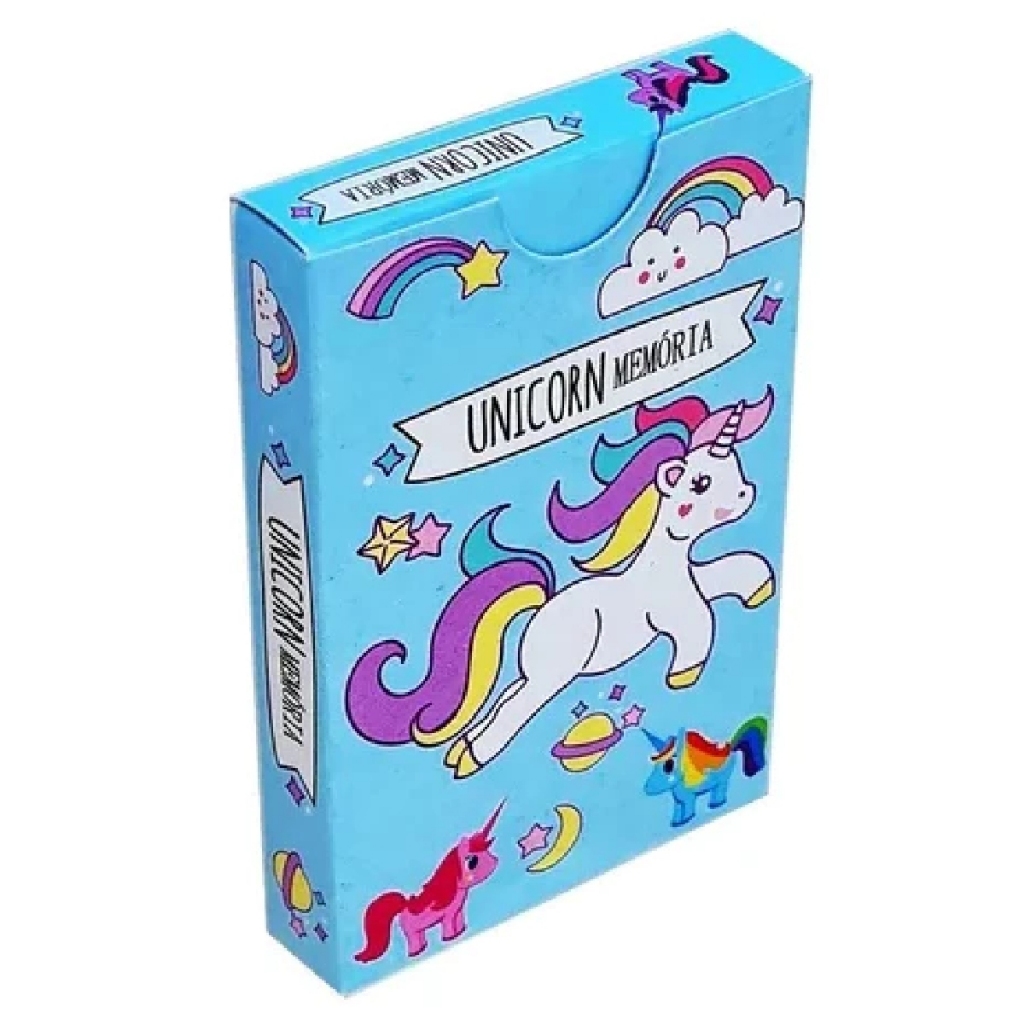 10 Jogo da Memoria Infantil Unicórnio Didático Kit Festa Lembrancinha Prenda Aniversário Sacolinha
