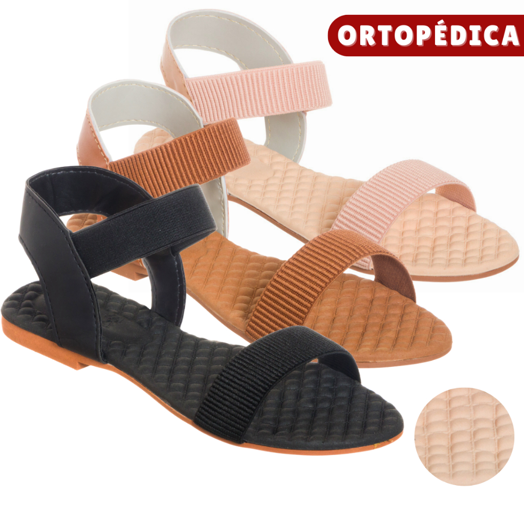 Sandália Feminina Ortopedica Ultraconforto Massageadora Confortável Macia Esporão