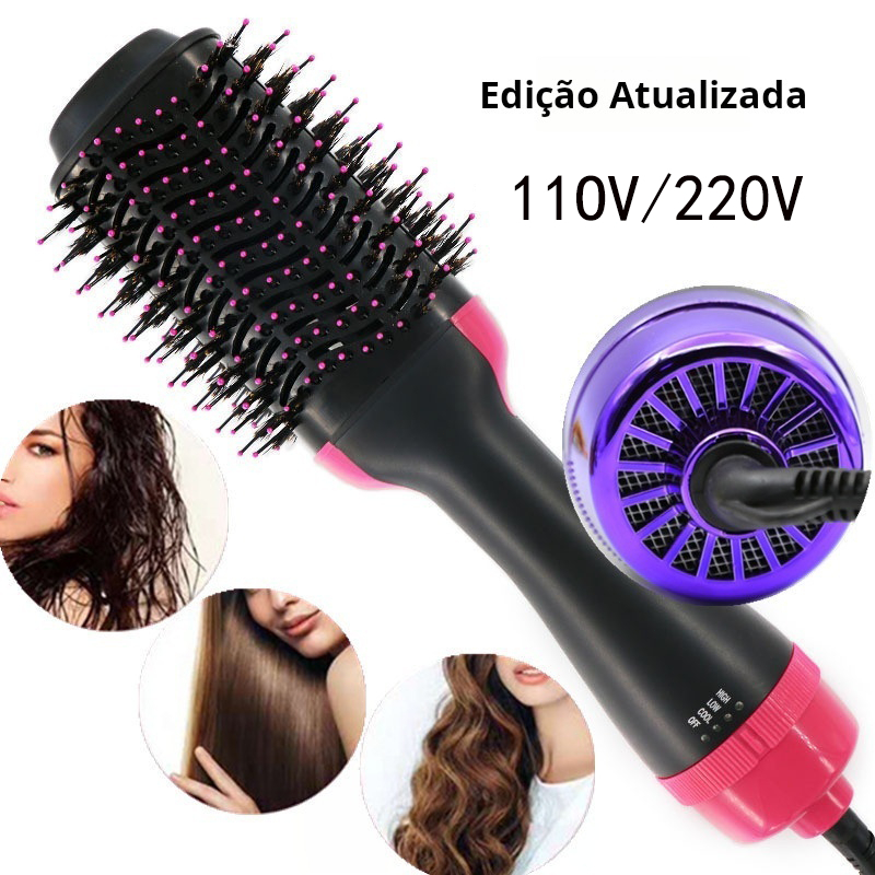 Escova de cabelo Secadora de Cabelo 110V/220V Alisador Elétrica Quente Prancha alisadora de cabelo