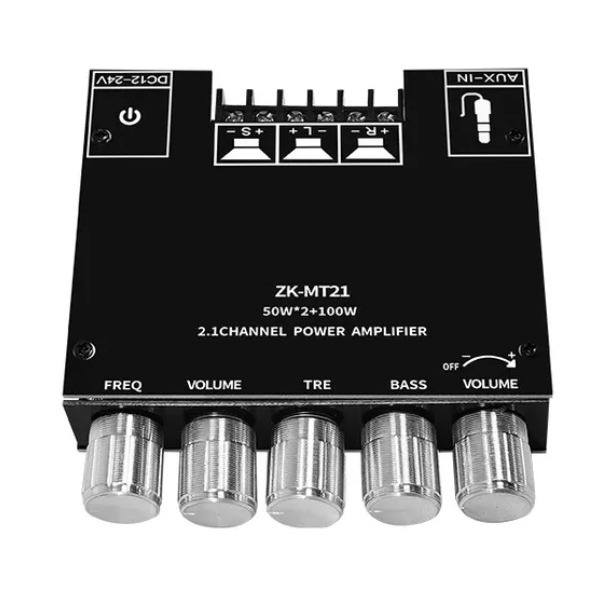 Placa Amplificadora Digital ZK-MT21 Para Canal Bluetooth 2.1 De Baixo Tom 5.0