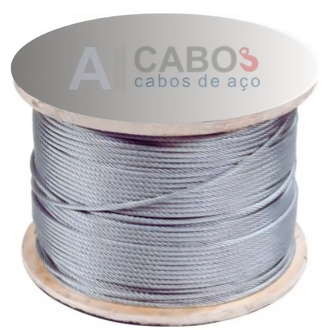 Cabo De Aço Bobina 100m Galvanizado Cerca Elétrica 1,5mm