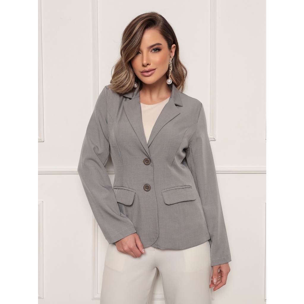 Blazer Forrado 2 botoes Classico Twill