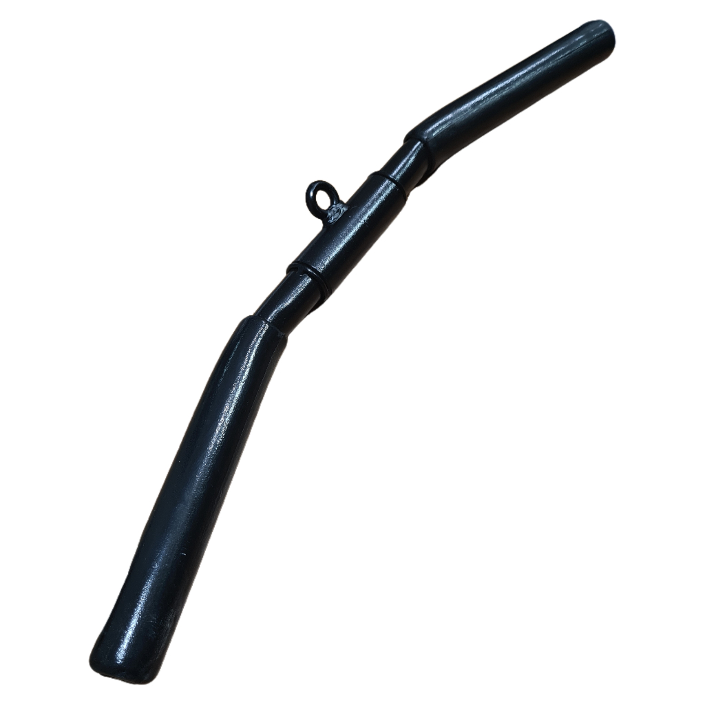 Puxador curvo curto 56 cm com giro academia