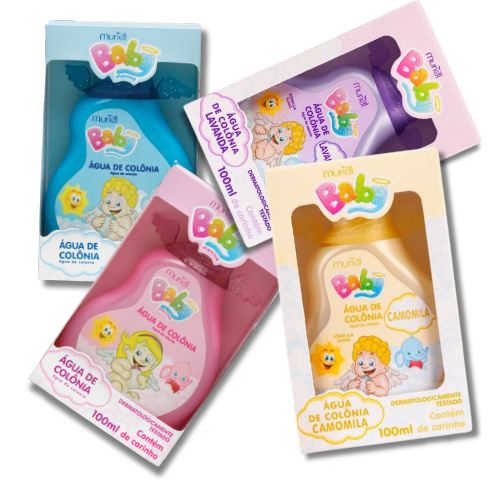 Deo Colônia Infantil baby Muriel Perfume de bebê - Escolha tipo e tamanho