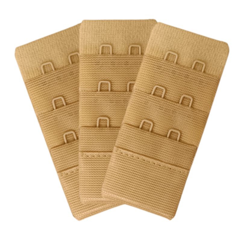Extensor de Sutiã com 3 Níveis de Ajuste – Kit com 3 Unidades