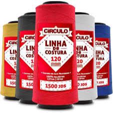 Linha de Costura 120 Poliéster 1500JDS 3/5/10 UNIDADES