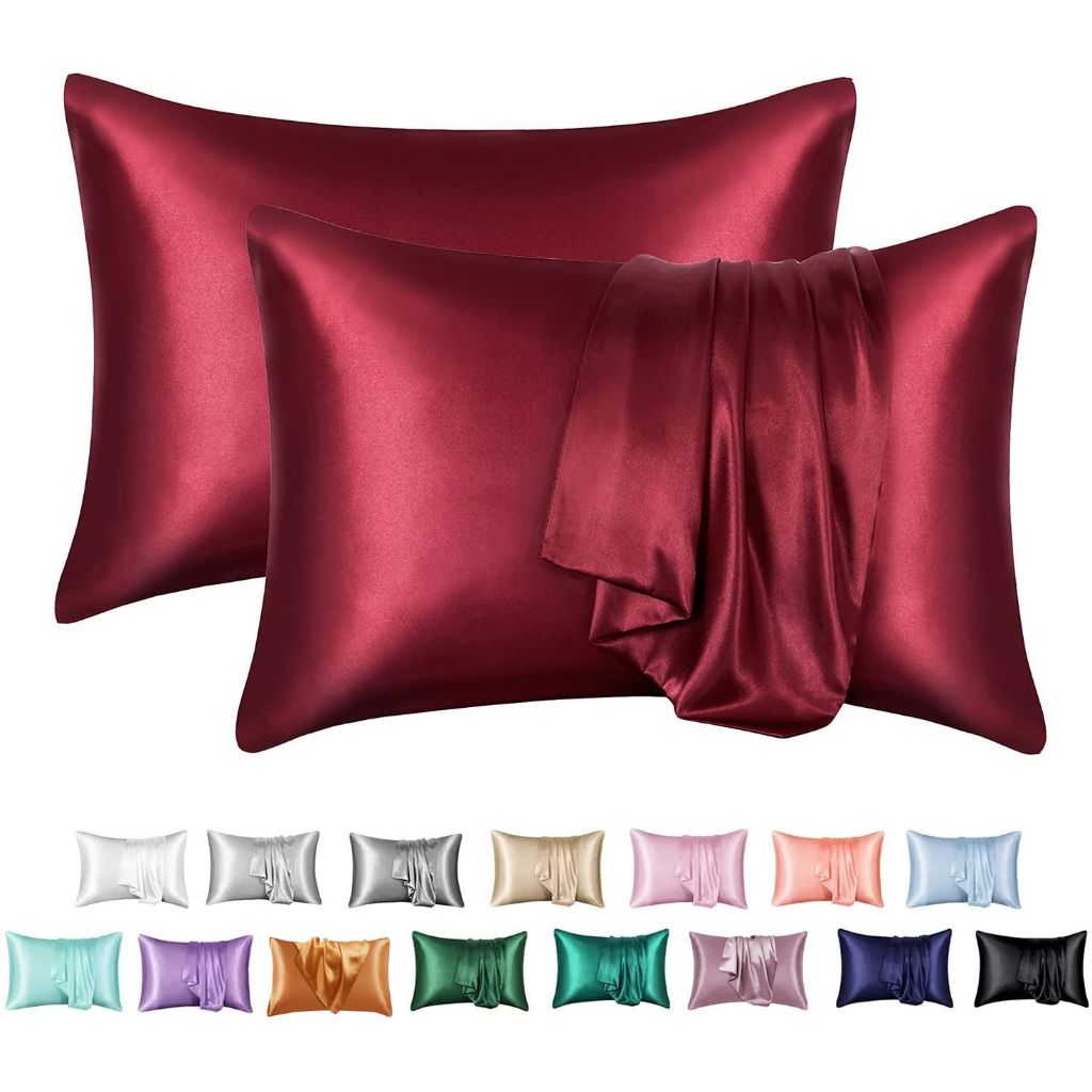 Fronha de Cetim Luxo 70x50cm Antifrizz para Cabelos Lisos Cacheados e Pele