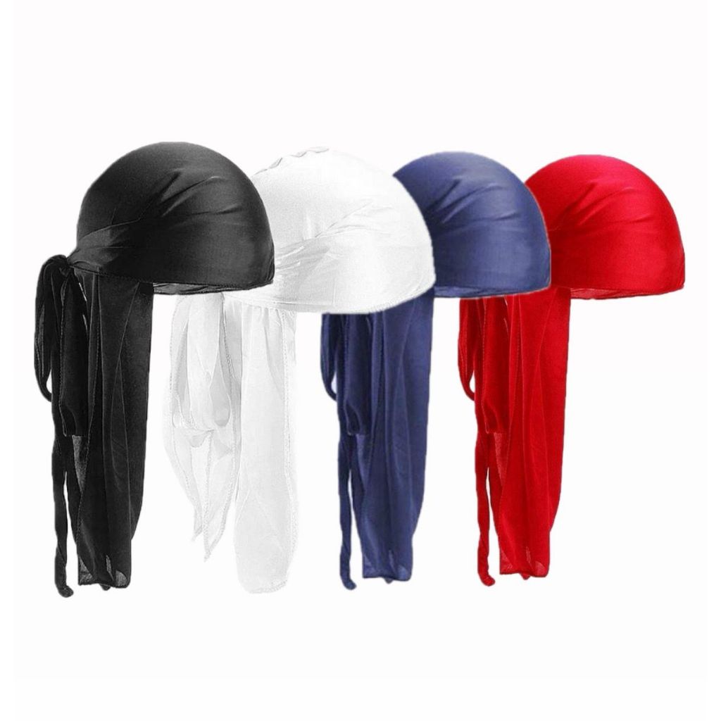 Kit Com 4 Bandana Durag Dureg Original Para Wazes