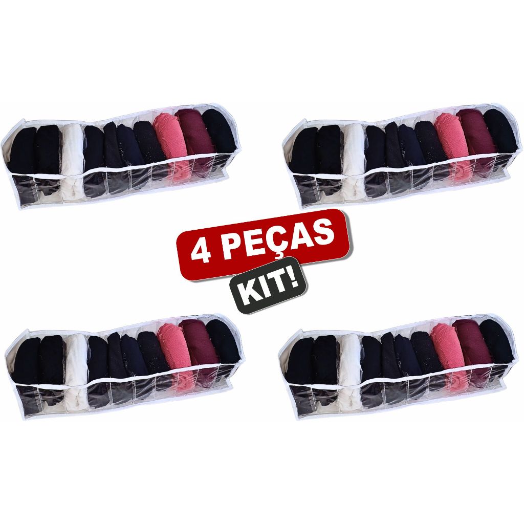 Kit 4 Colmeia Organizadoras De Roupa Intimas Lingerie, Cuecas, Meias tamano  - 40x10x15cm