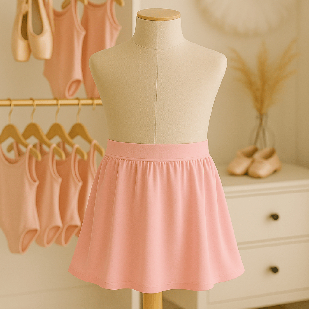 Saia Cós de Ballet Balé Dança Jazz -  Rosa e Preto (envio imediato) Infantil / Juvenil