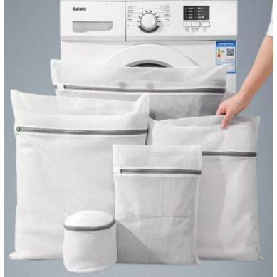 Kit com 5 Sacos De Lavar Roupas Protetor De Roupa Íntima Lingerie