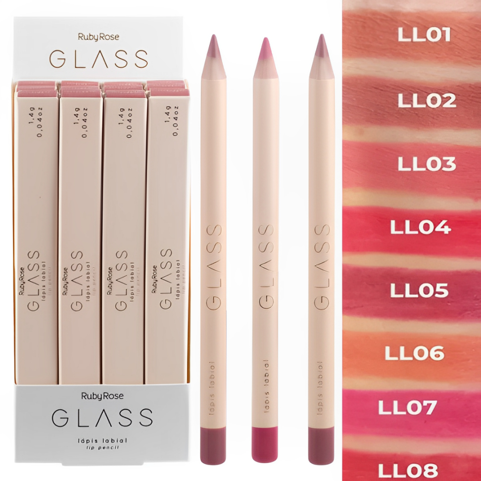Lápis Para Contorno Labial Glass-Ruby Rose
