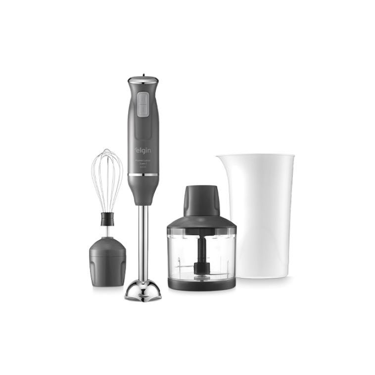 Mixer Power Inox 3 Em 1 Elgin 600w Batedor Processador 127v