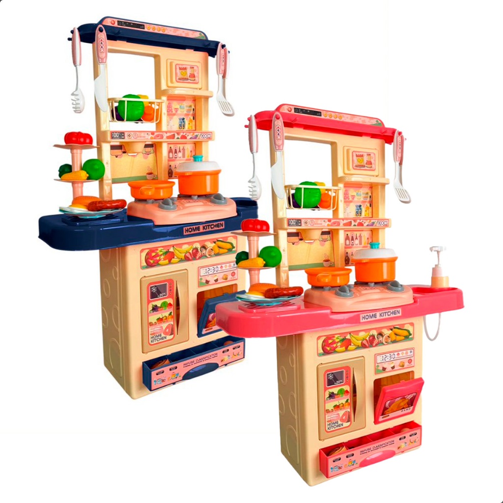 Cozinha Fogão Infantil De Brinquedo Completa Sai Água Comida Forno Brincar Petipetá