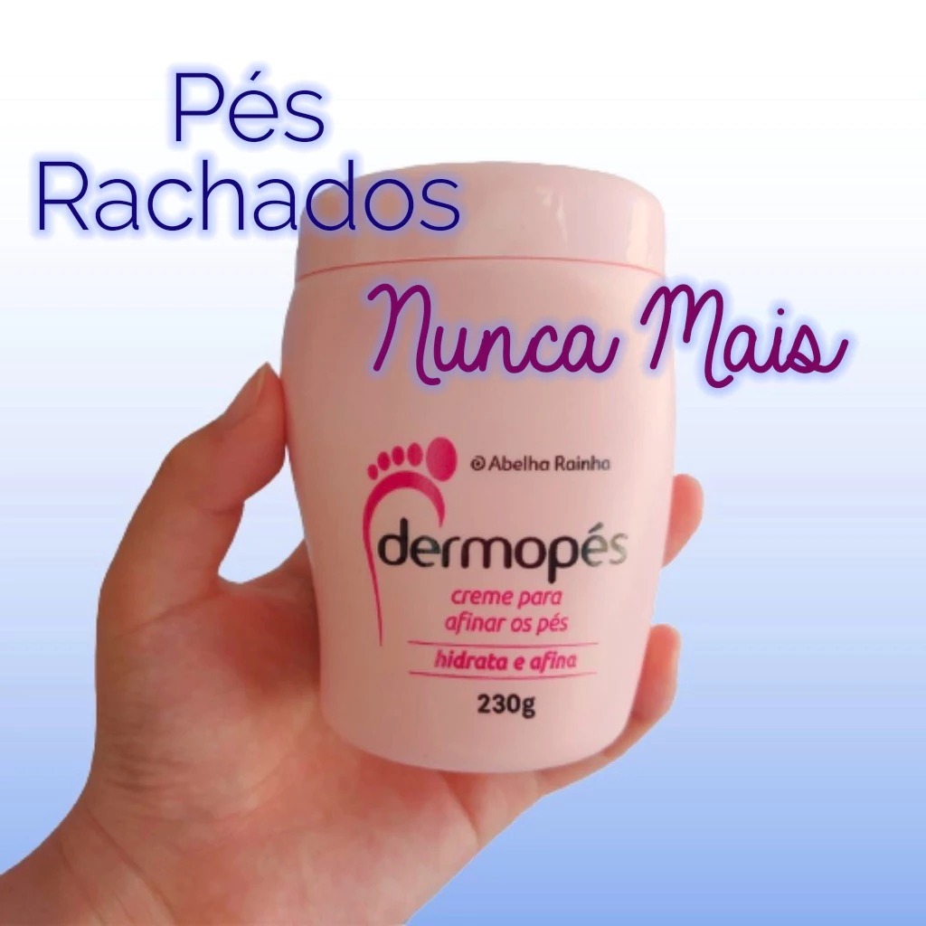 Creme Para Afinar Os Pés Hidrata e Afina Dermopés Abelha Rainha 230G