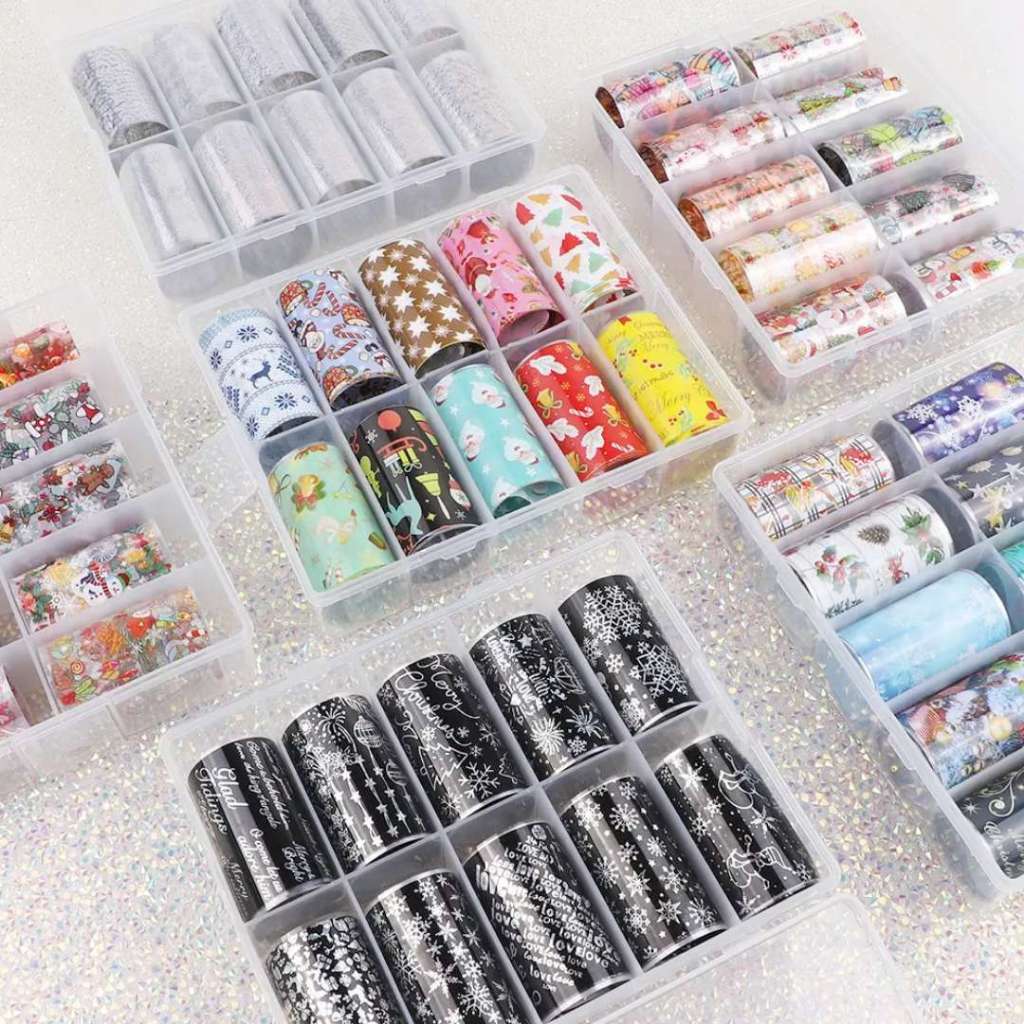 Películas Para Decoração De Unhas Foil 3d Transfer Manicure ~H&N BAZAR ~