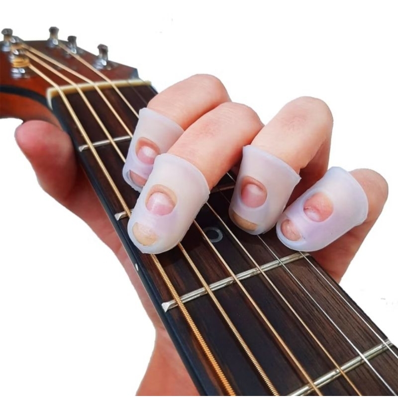 Protetor De Dedos Para Violão Guitarra Baixo Viola 4 Unidades
