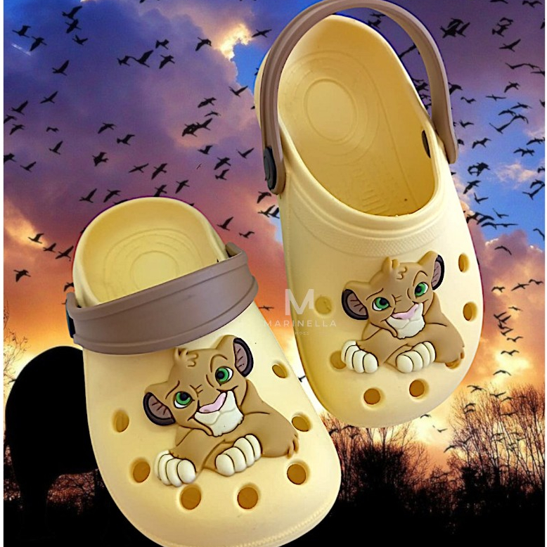 BABUCHE INFANTIL REI LEAO SIMBA MENINO MENINA CONFORTAVEL FLEXIVEL LEVE MACIO